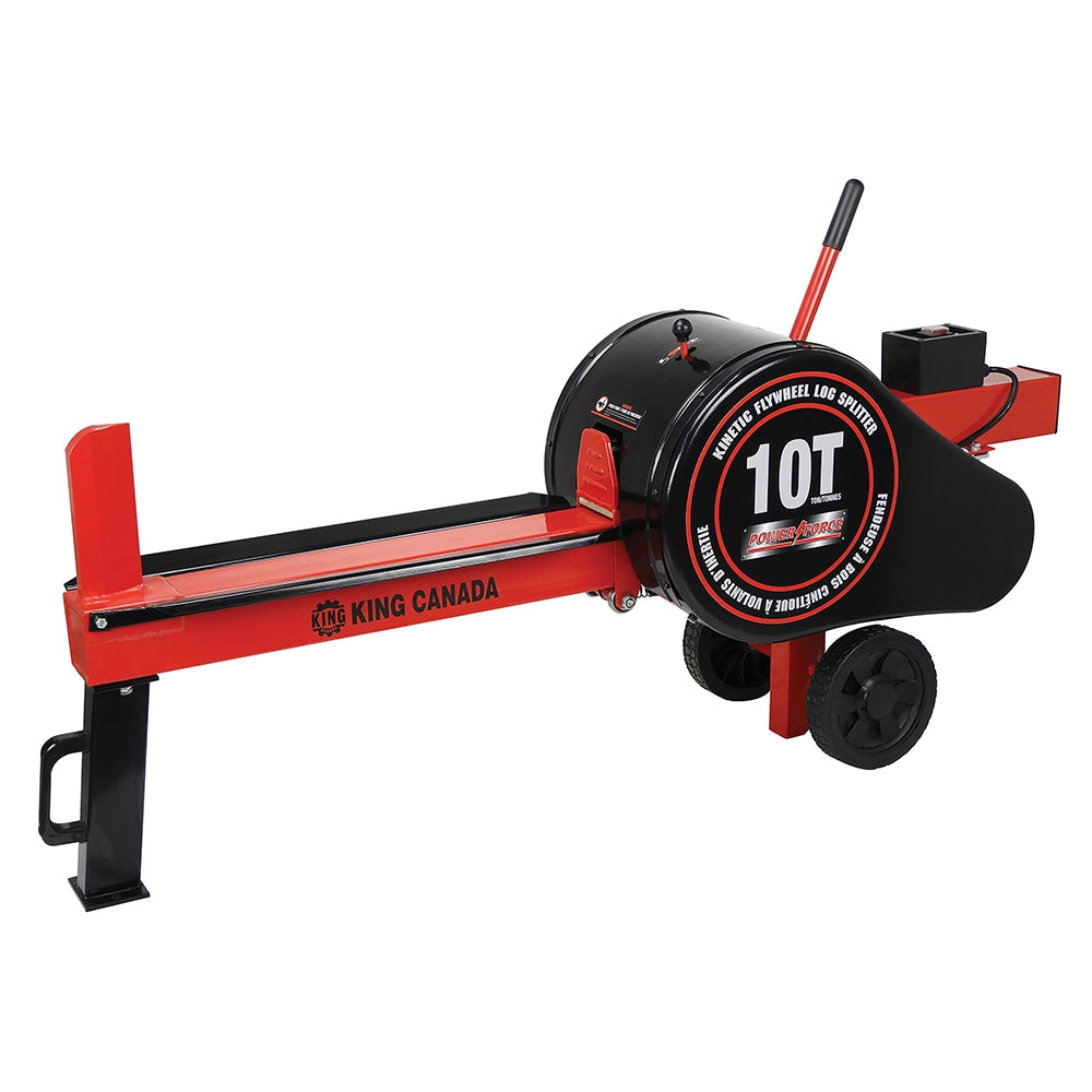 King KC-10LS PowerForce Log Splitter - 10 Ton Splitting Force
