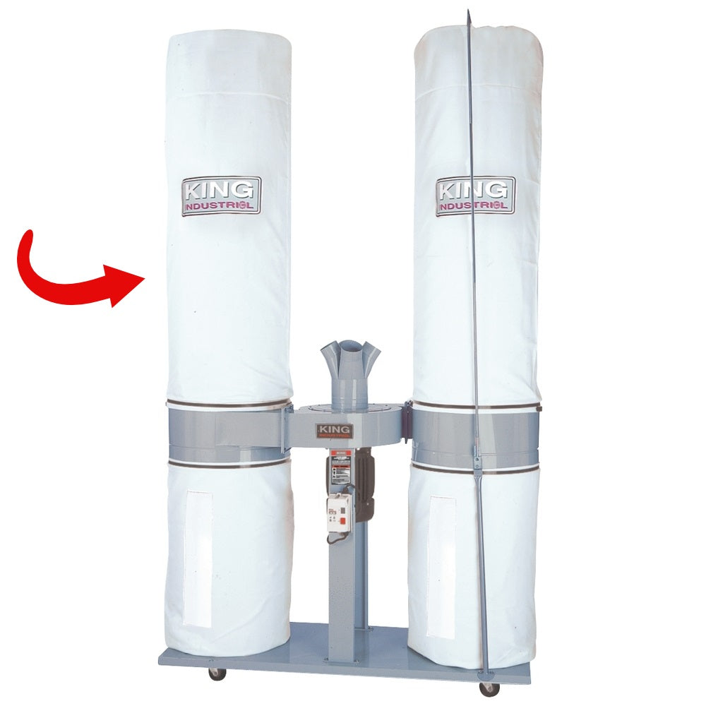 King KDCB-5043T 20 Micron Top Dust Bag for 5HP Collector