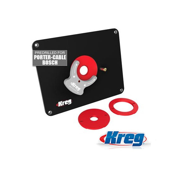 KREG PRS4036 ROUTER TABLE PLATE - DRILLED FOR PORTER CABLE & BOSCH-Marson Equipment
