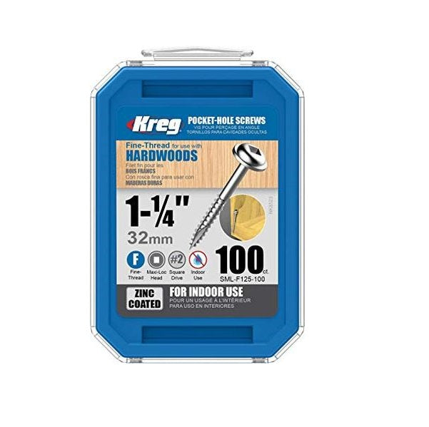 Kreg SML-C150-500 zakgat schroeven 1-1/2-inch # 8 grove waskop 500ct Kreg SML-C150-500 zakgat schroeven 1-1/2-inch # 8 grove waskop 500ct