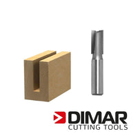 Dimar 107R8-22M Straight Bit - 22mm, 1/2" Shank