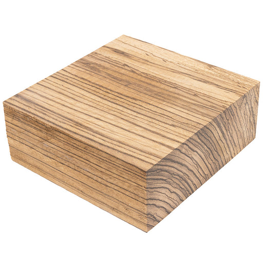 Turning Blank Zebrawood - 6" Square x 3" Thick
