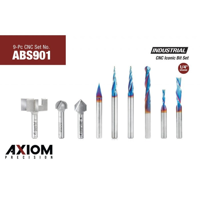 Axiom by Amana ABS901 9pc "Spektra" CNC Tooling Kit