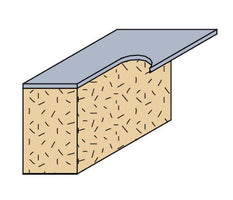 CMT 806.628.11 Carbide Flush Trim Bit, 1/2" Diameter, 1/2" Shank, 1/2" Cutting Length-Marson Equipment