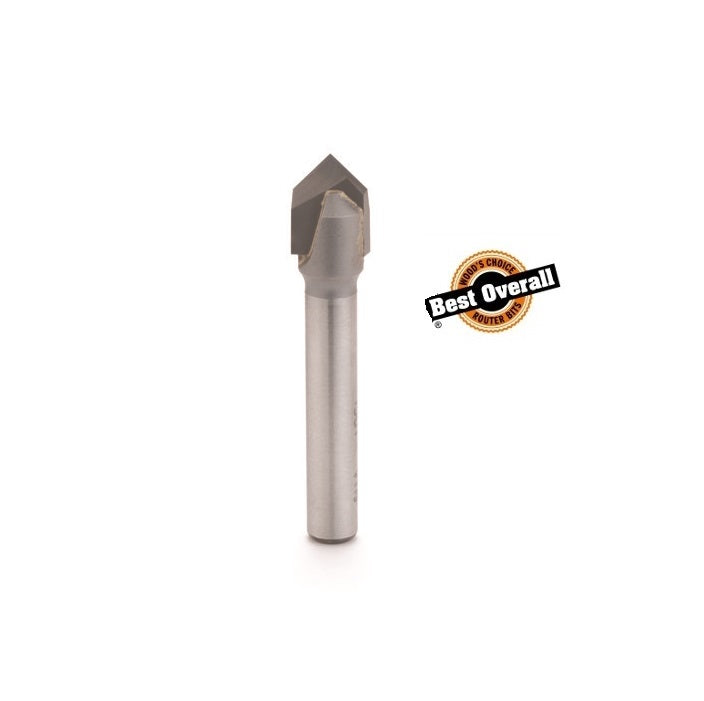 CMT 815.064.11 Solid Carbide V-Grooving Bit, 1/4