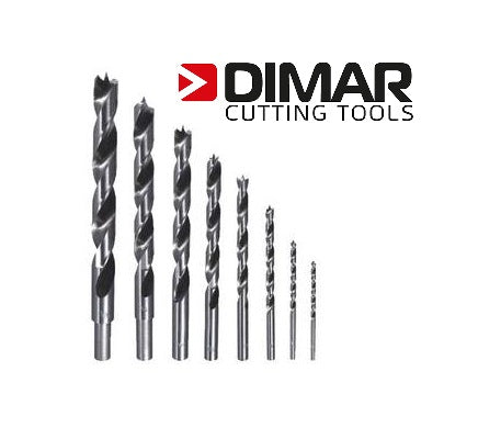 DIMAR 8pc Brad Point Bit Set