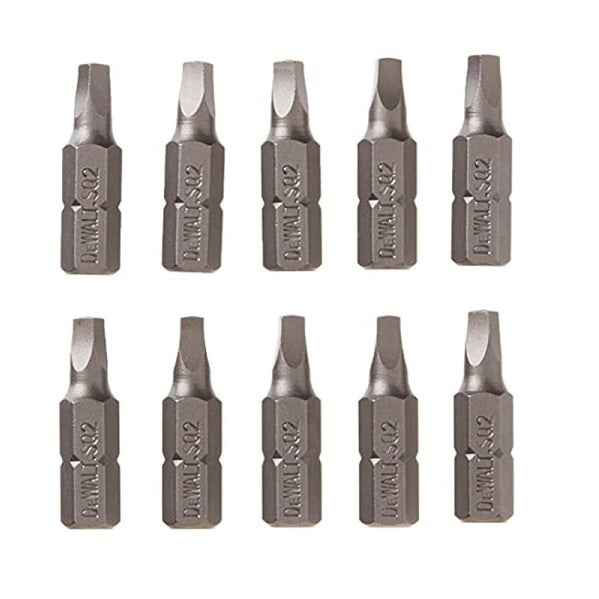 DeWalt DW2202B-10 #2 Square Drive Insert Bit (10) pack