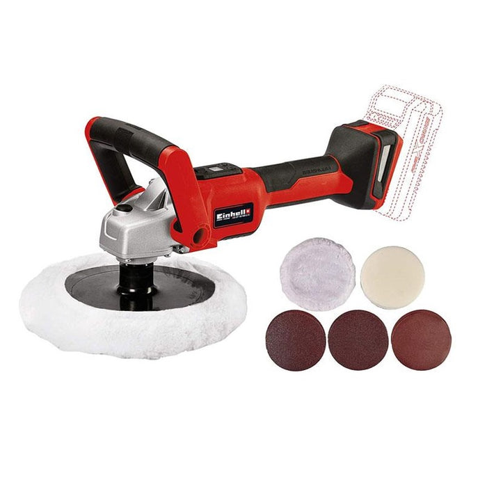 Einhell 2093325 18V Brushless 7" Polisher-Orbital Sander