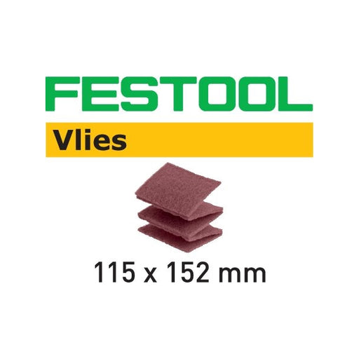 FESTOOL VLIES ABRASIVE PAD 4-1/2" x 6" 25PK (100- 800 GRIT)-Marson Equipment