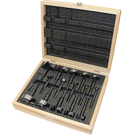 Fisch "Black Shark" Premium 16pc Forstner Bit Set - Imperial