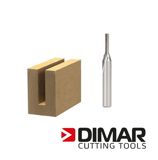 Dimar 107R4-4M Straight Bit - 4mm, 1/4" Shank