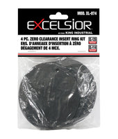 Excelsior XL-074 4pc Phenolic Zero Clearance Insert Ring Set